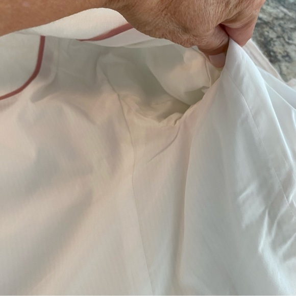 NWOT J. Crew blazer white linen navy Rick rack wavy trim SZ 00. - Picture 10 of 16